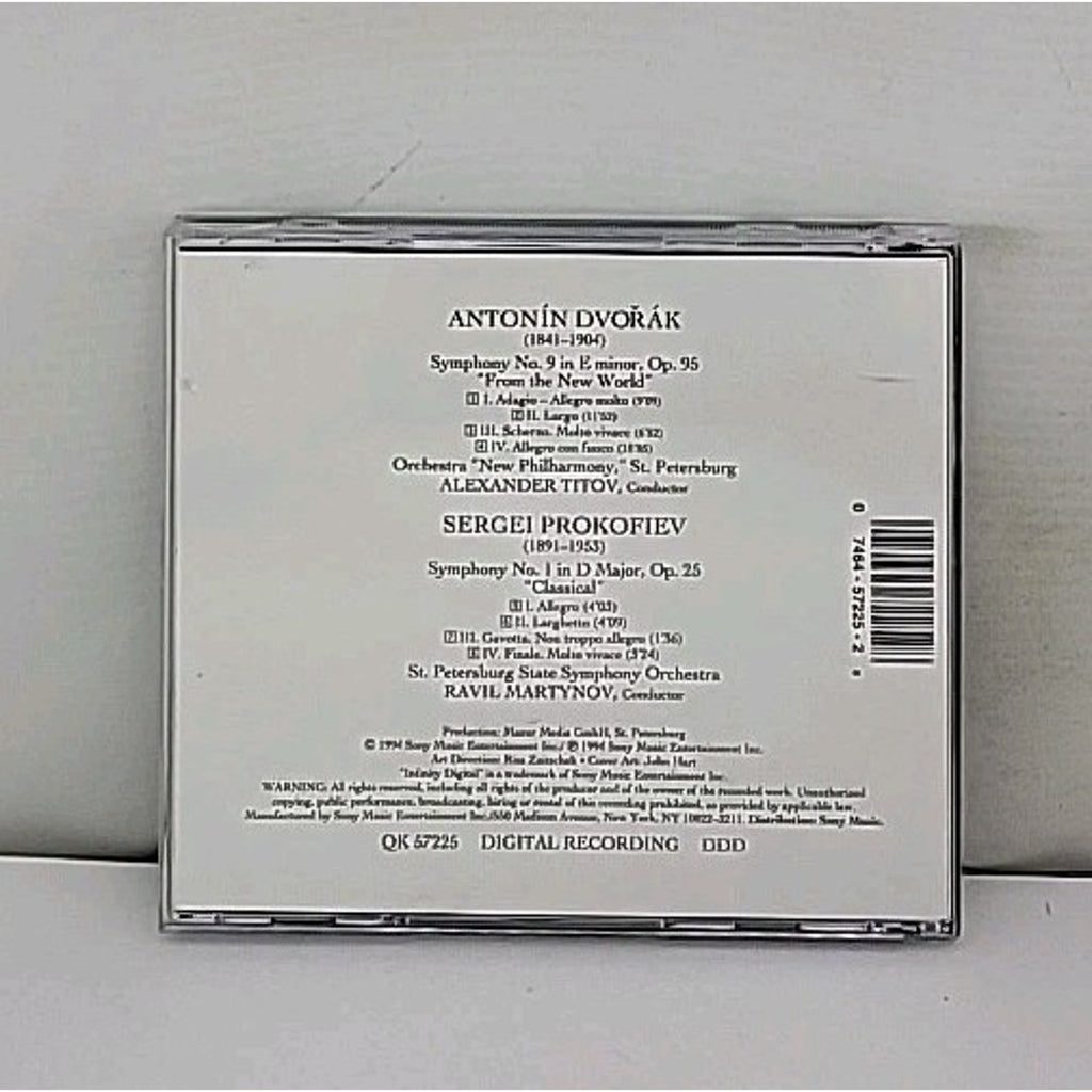 Dvorak: Symphony "From the New World"; Sergei Prokofiev: "Classical" Symphony CD