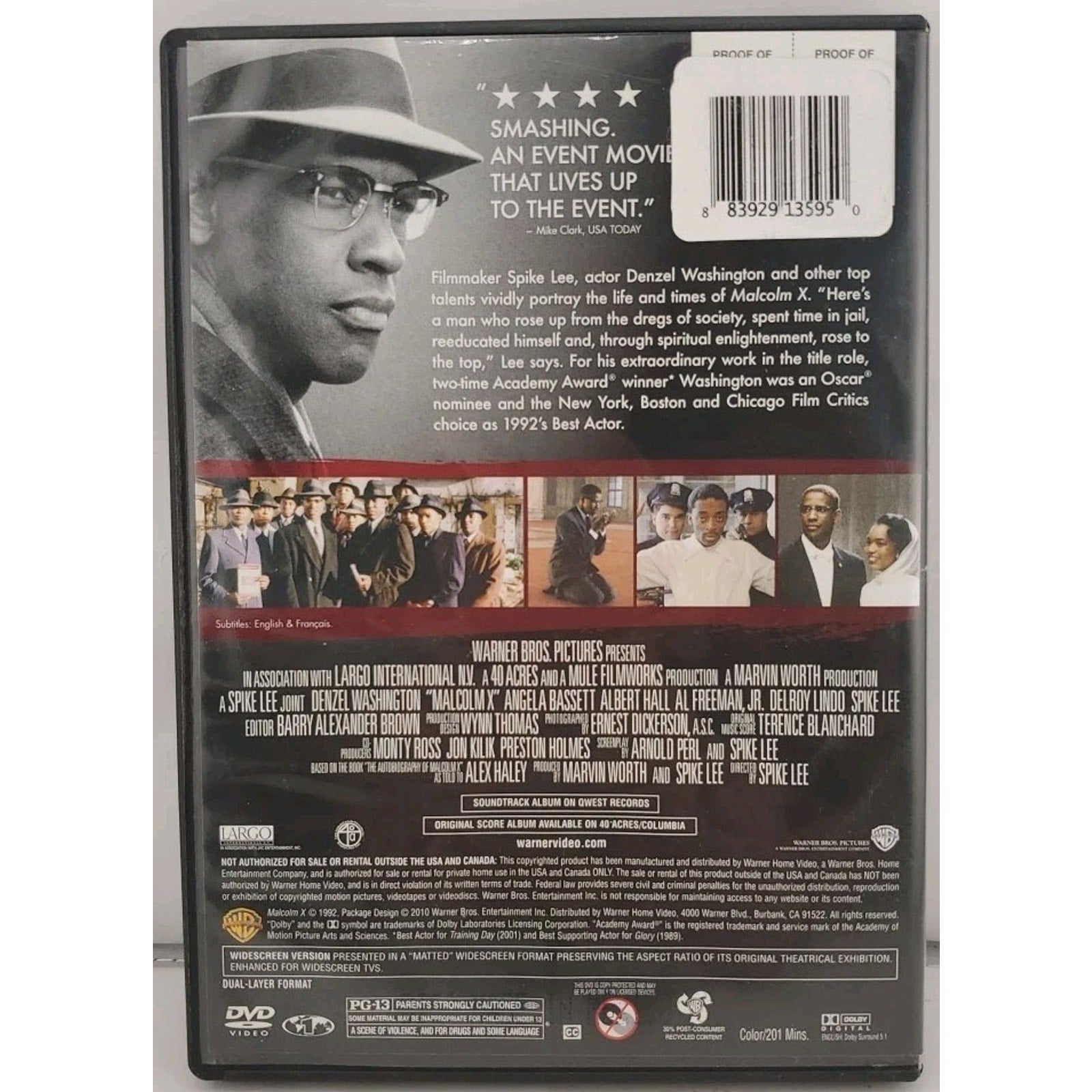 Malcolm X (DVD, 1992)