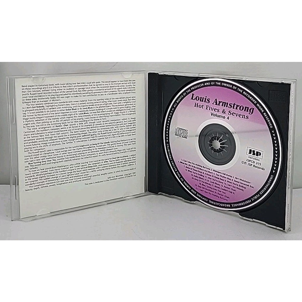 Vol. 4 Hot Fives & Sevens by Louis Armstrong (CD, 1998)