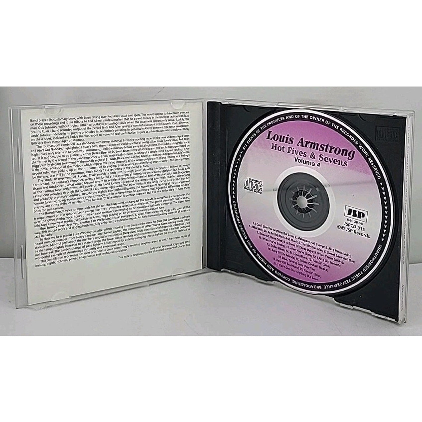 Vol. 4 Hot Fives & Sevens by Louis Armstrong (CD, 1998)