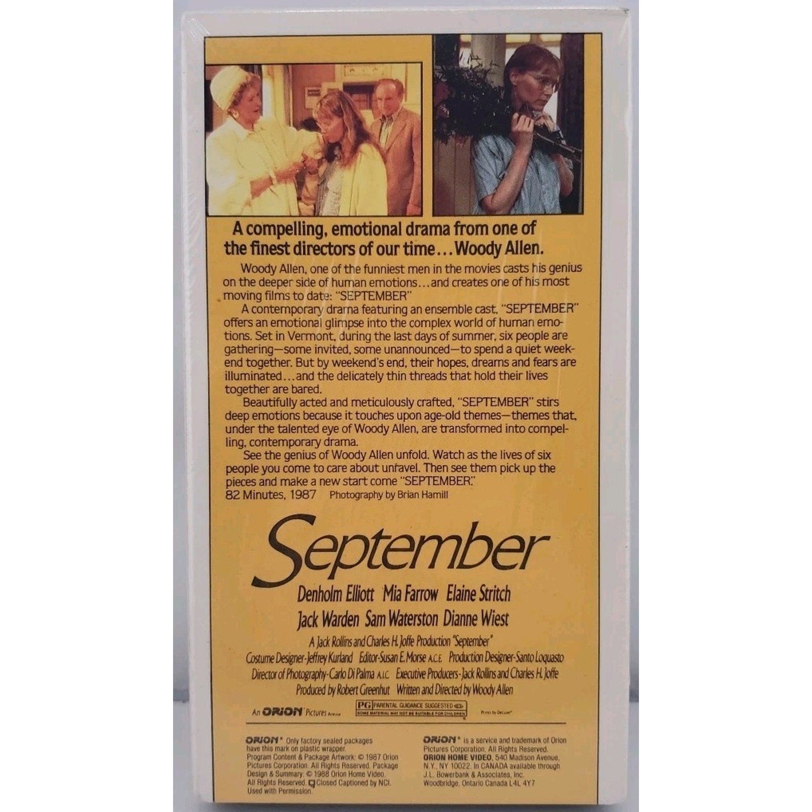 September (VHS, 1992) *Brand New*