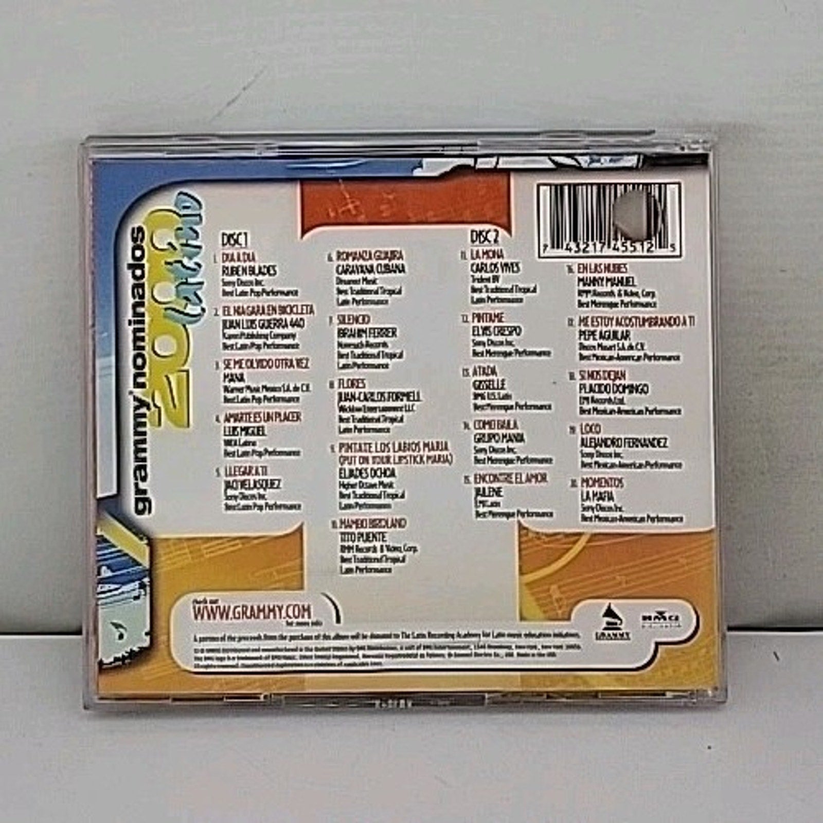 Latin Grammy Nominados 2000 by Various (CD, 2000)