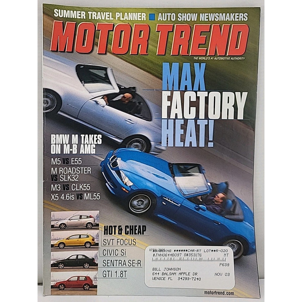 Motor Trend Magazine April 2002