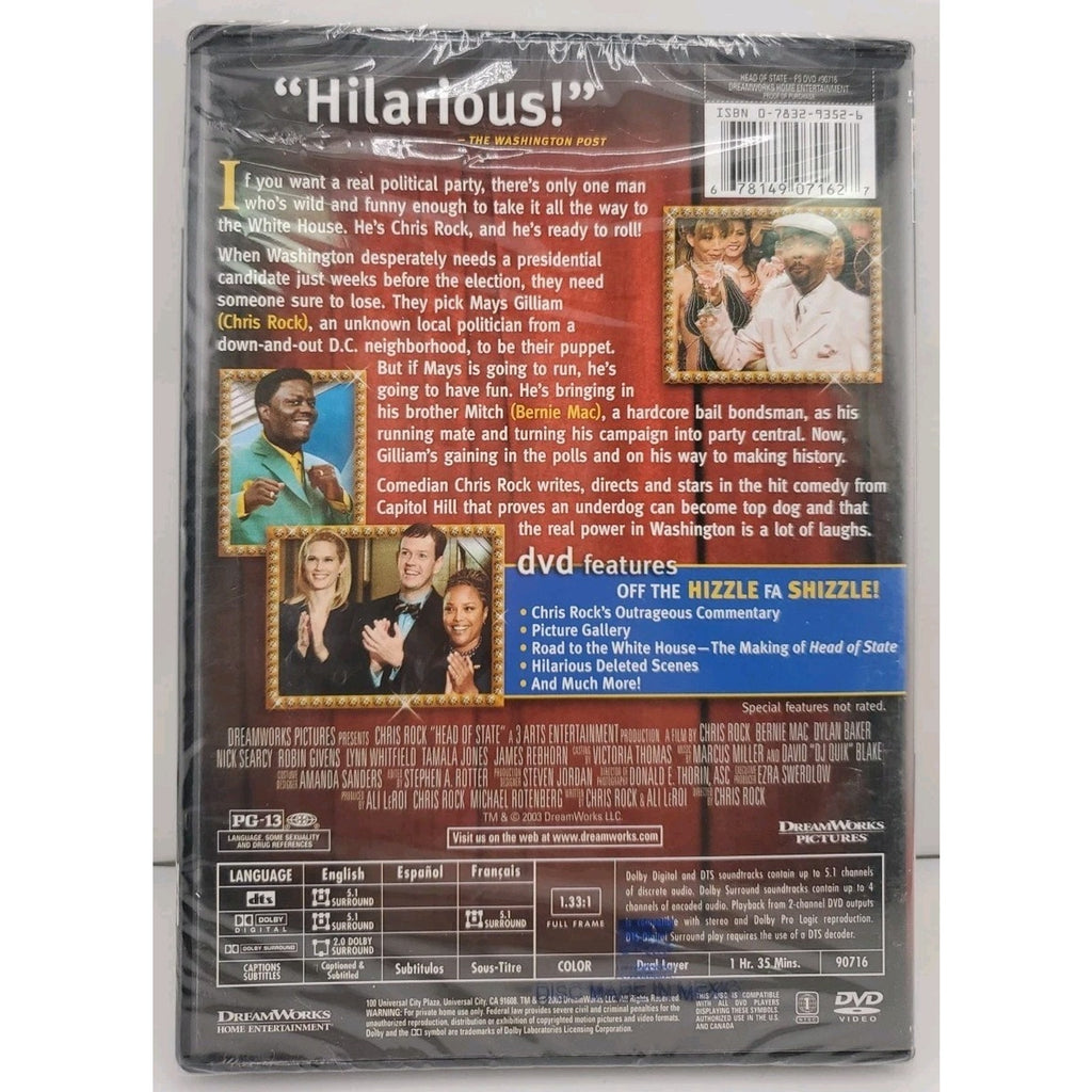 Head of State (DVD, 2003) *Brand New*