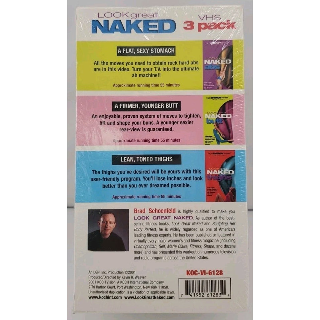 Look Great Naked - 3 Pack (VHS, 2002) *Brand New*