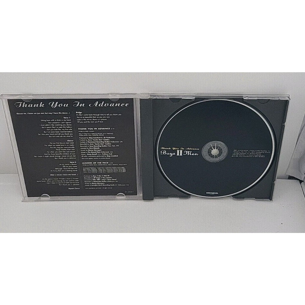 Thank You in Advance by Boyz II Men (CD Single, 2000)