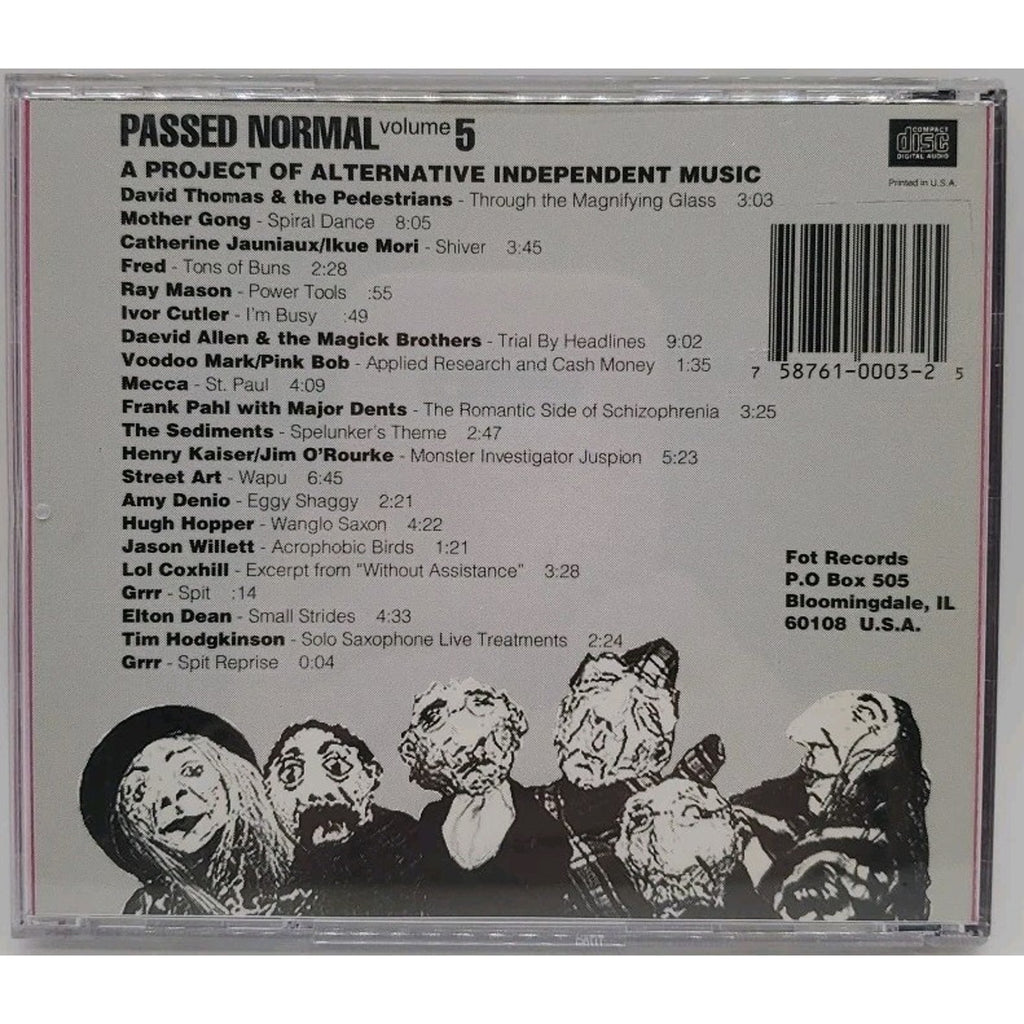 Passed Normal, Vol. 5 by Various Artists (CD, Feb-1994, FOT/Home Recordings)