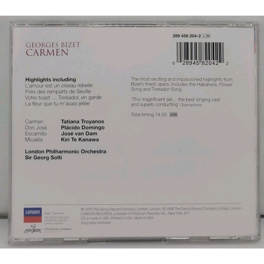 Carmen by Tatiana Troyanos (CD, 1998)