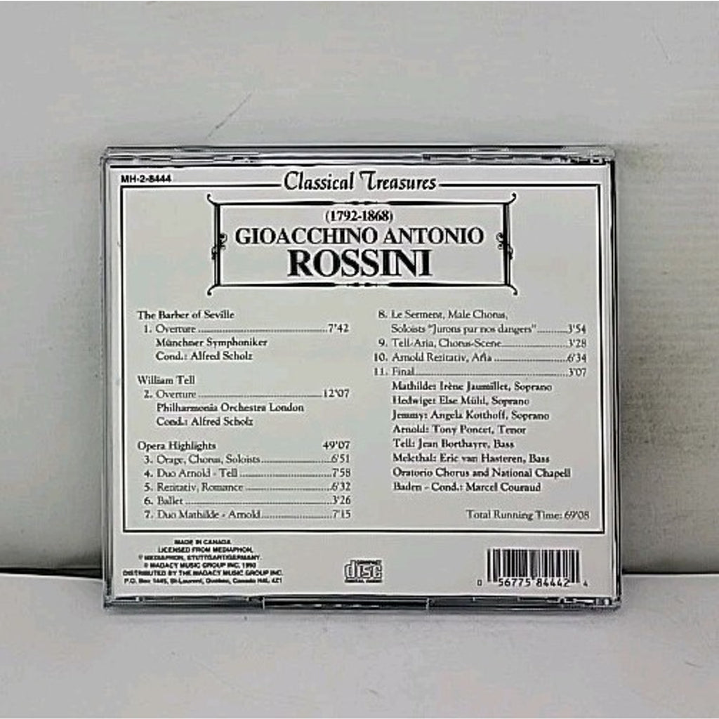 Classical Treasures Gioacchino Antonio Rossini Opera Highlights CD