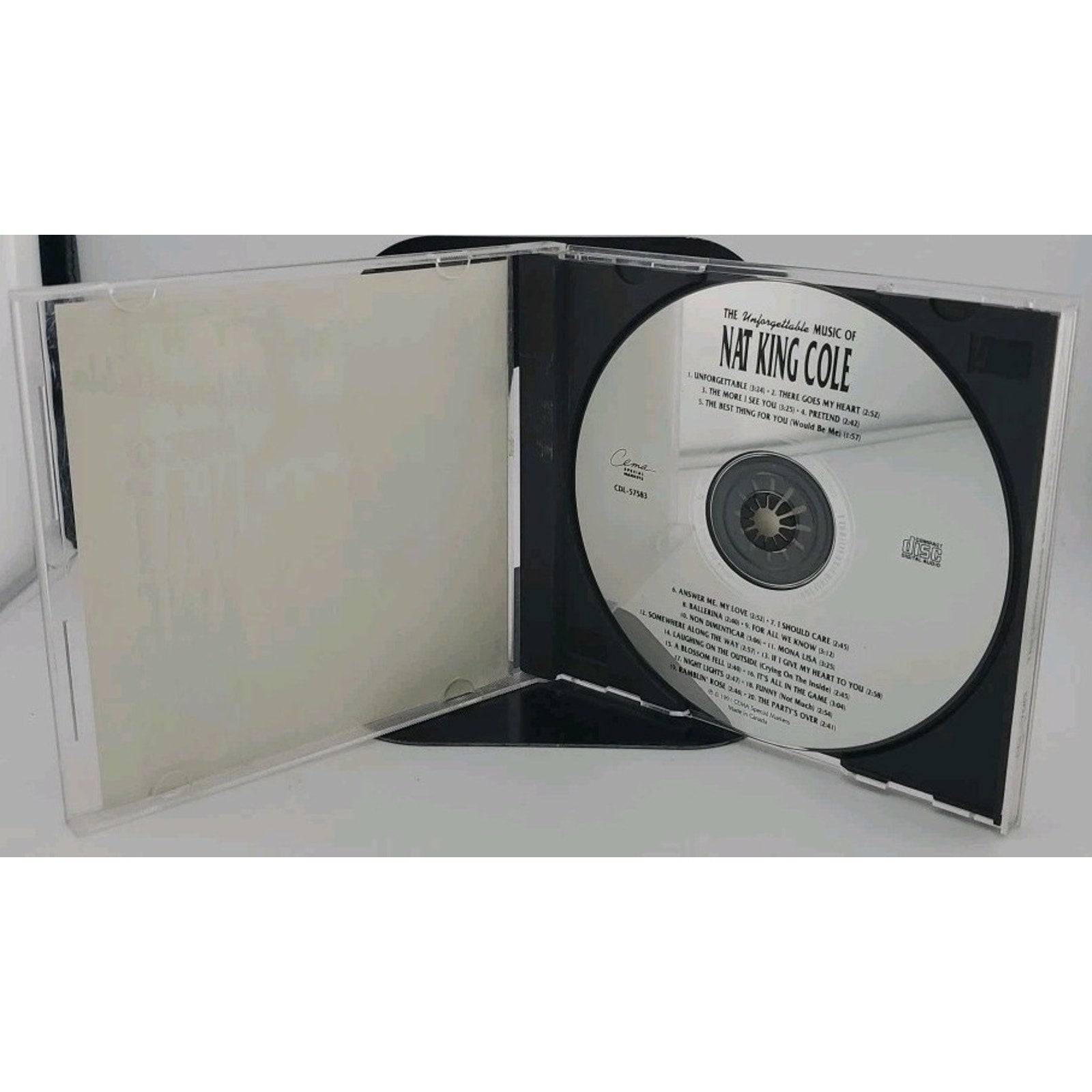 The Unforgettable Music Of Nat King Cole Canadian Import (CD, 1991)