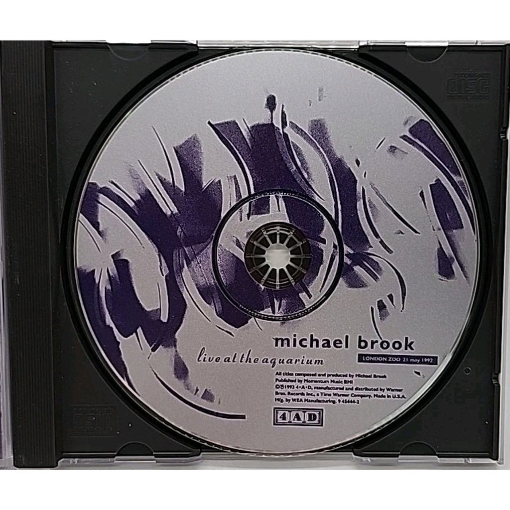 Live at the Aquarium: London Zoo 21 May 1992 by Michael Brook (CD, Oct-1993, 4AD