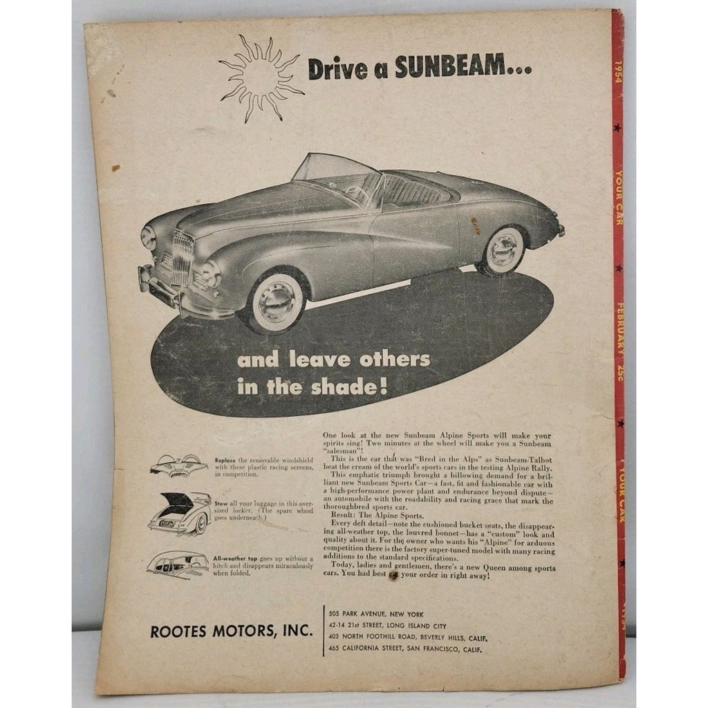 Your Car Magazine February 1954 Volume 1 Number 4