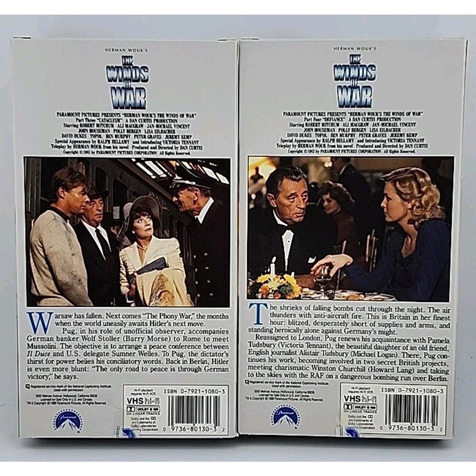 The Winds of War (VHS, 1989, 7-Tape Set)