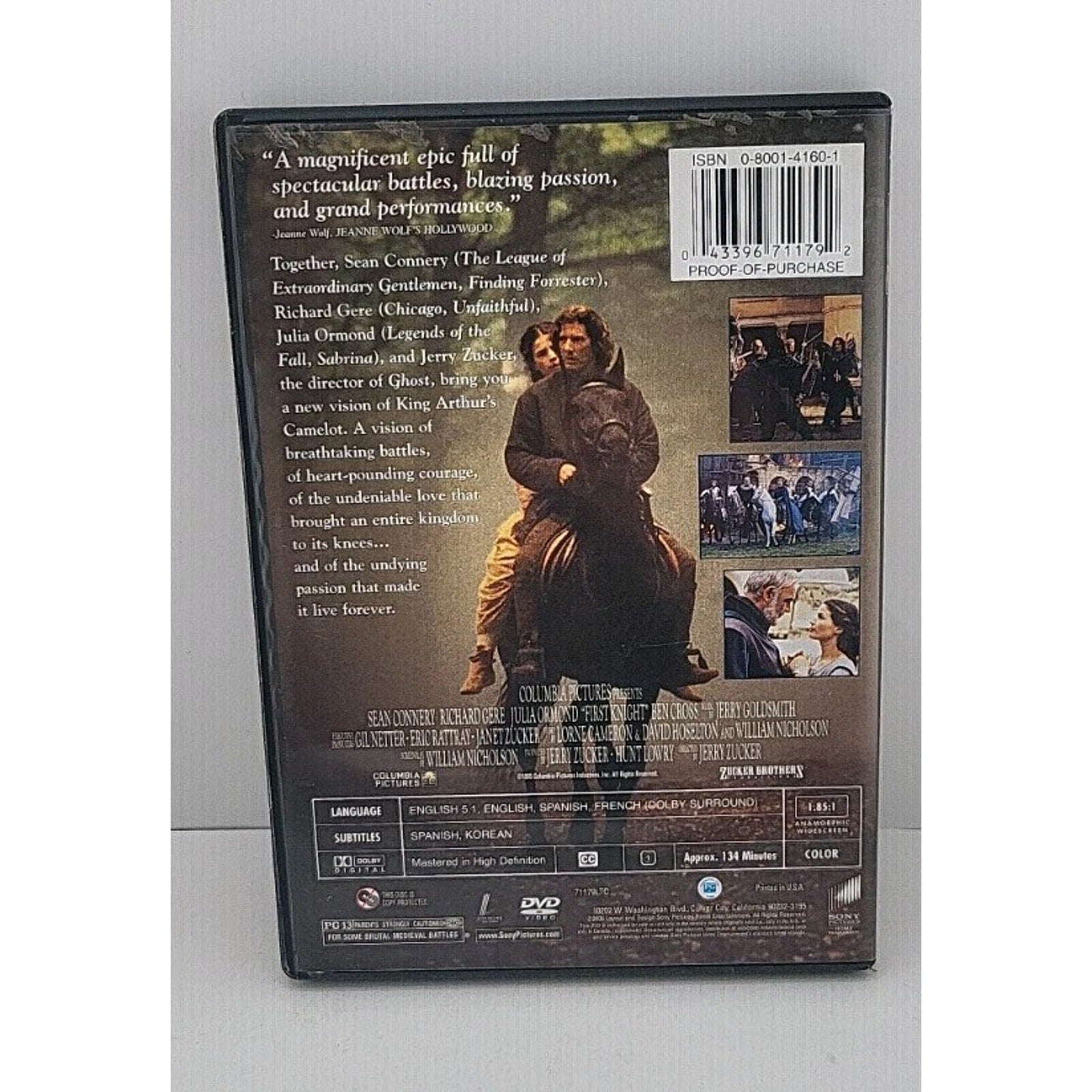 First Knight (DVD, 1995)
