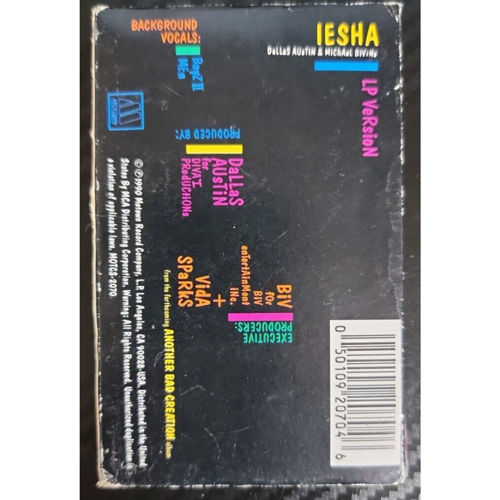 Iesha [Single] by Another Bad Creation (Cassette, Feb-1991, Motown)