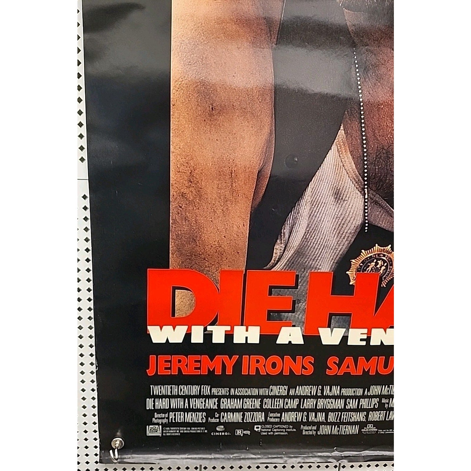 Die Hard With A Vengeance Movie Poster 1 Sided Original Version B 27x40