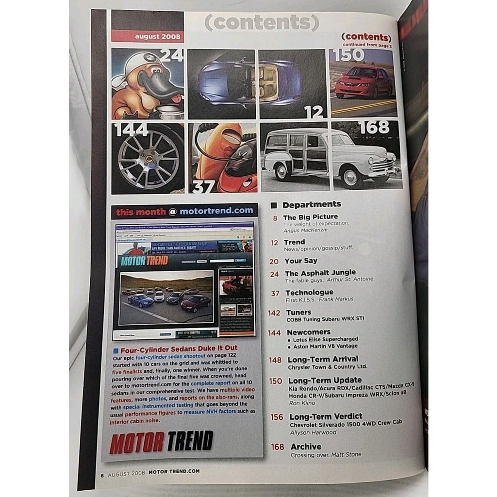 Motor Trend Magazine August 2008