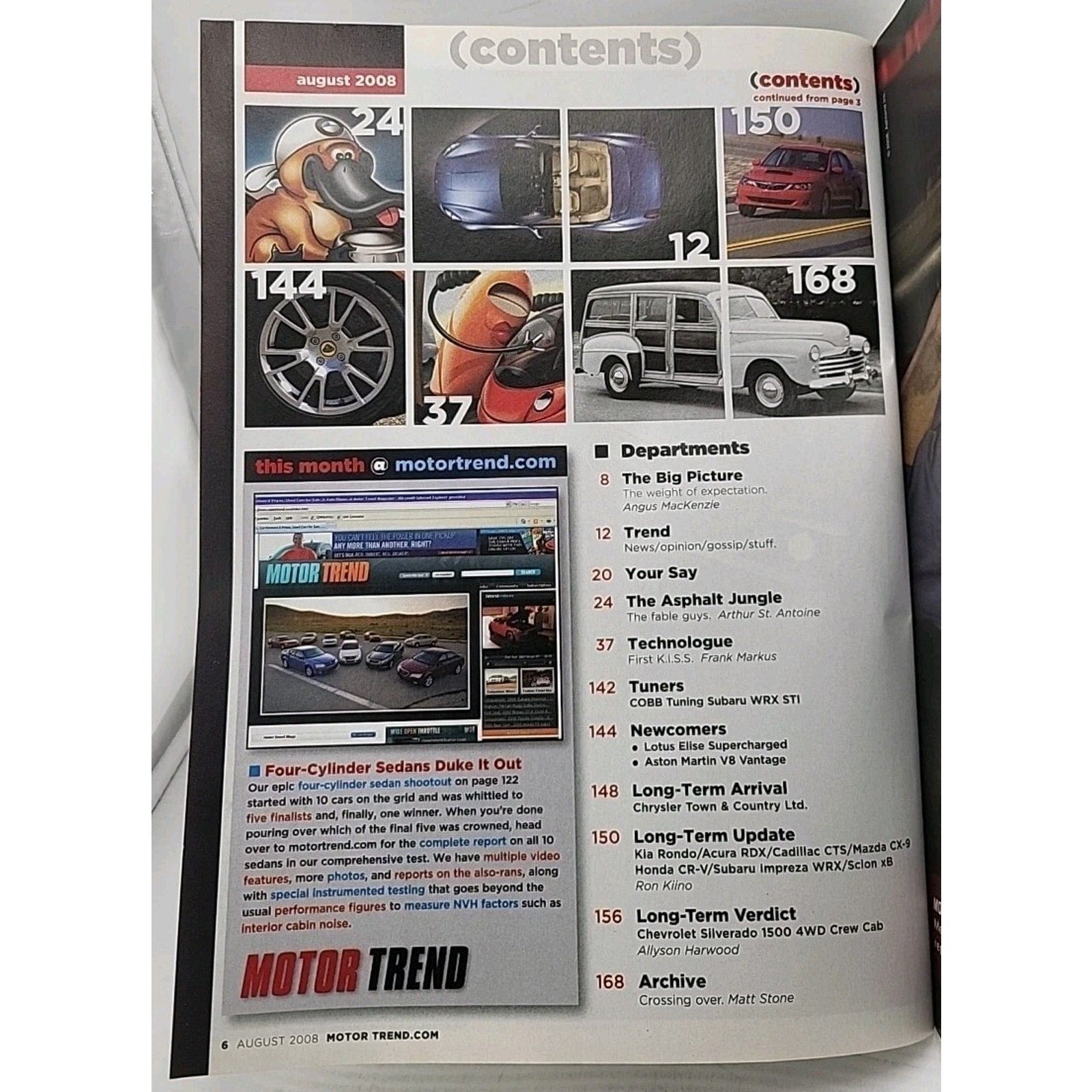 Motor Trend Magazine August 2008
