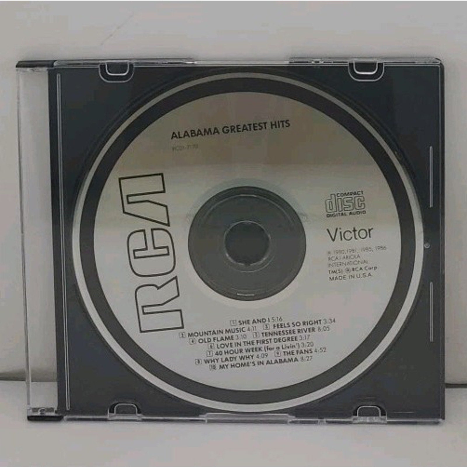 Greatest Hits [RCA] by Alabama (CD, Oct-1990, RCA) *Disc Only*
