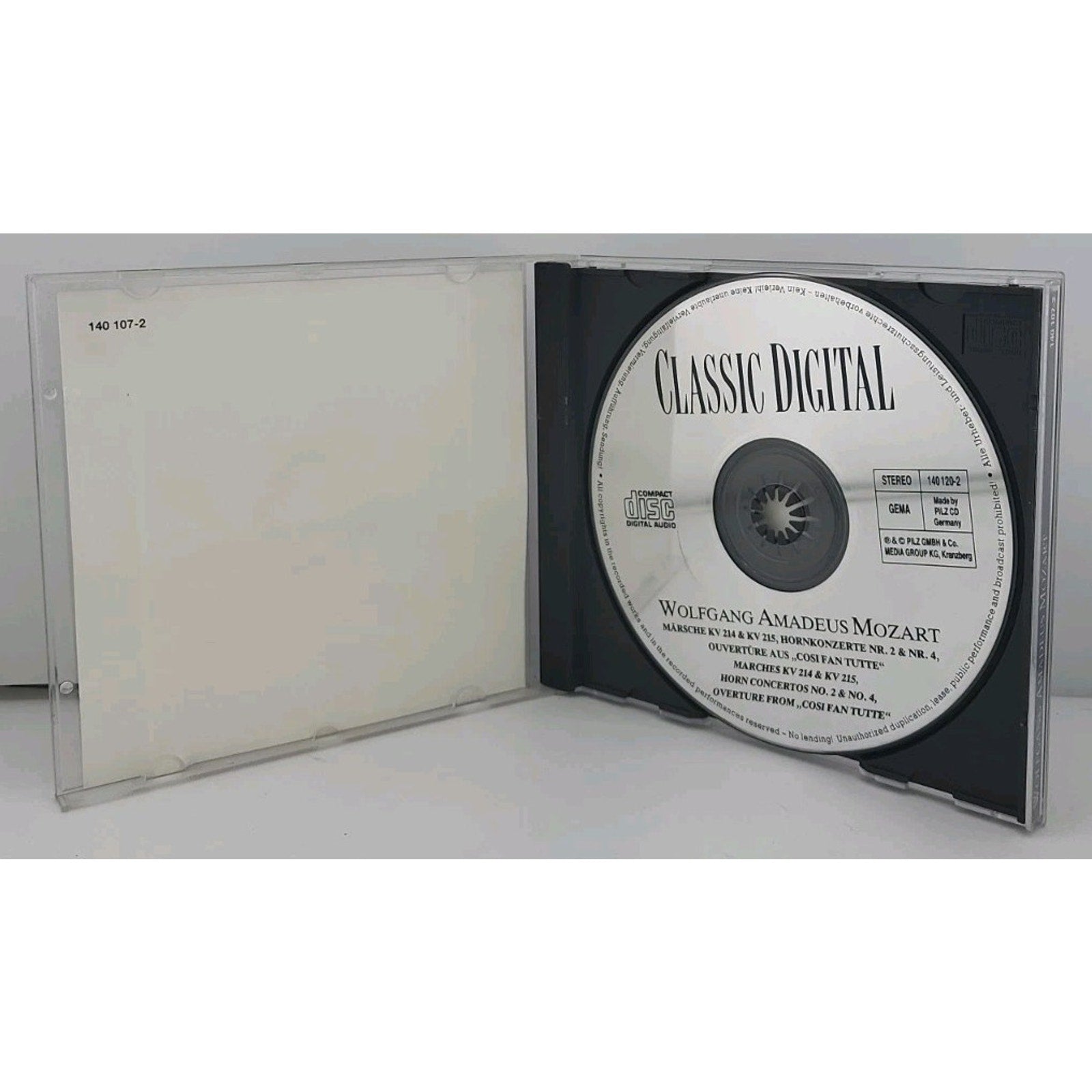 Mozart Symphonies Nr. 35 & 38 CD Classic Digital Ddd Edition