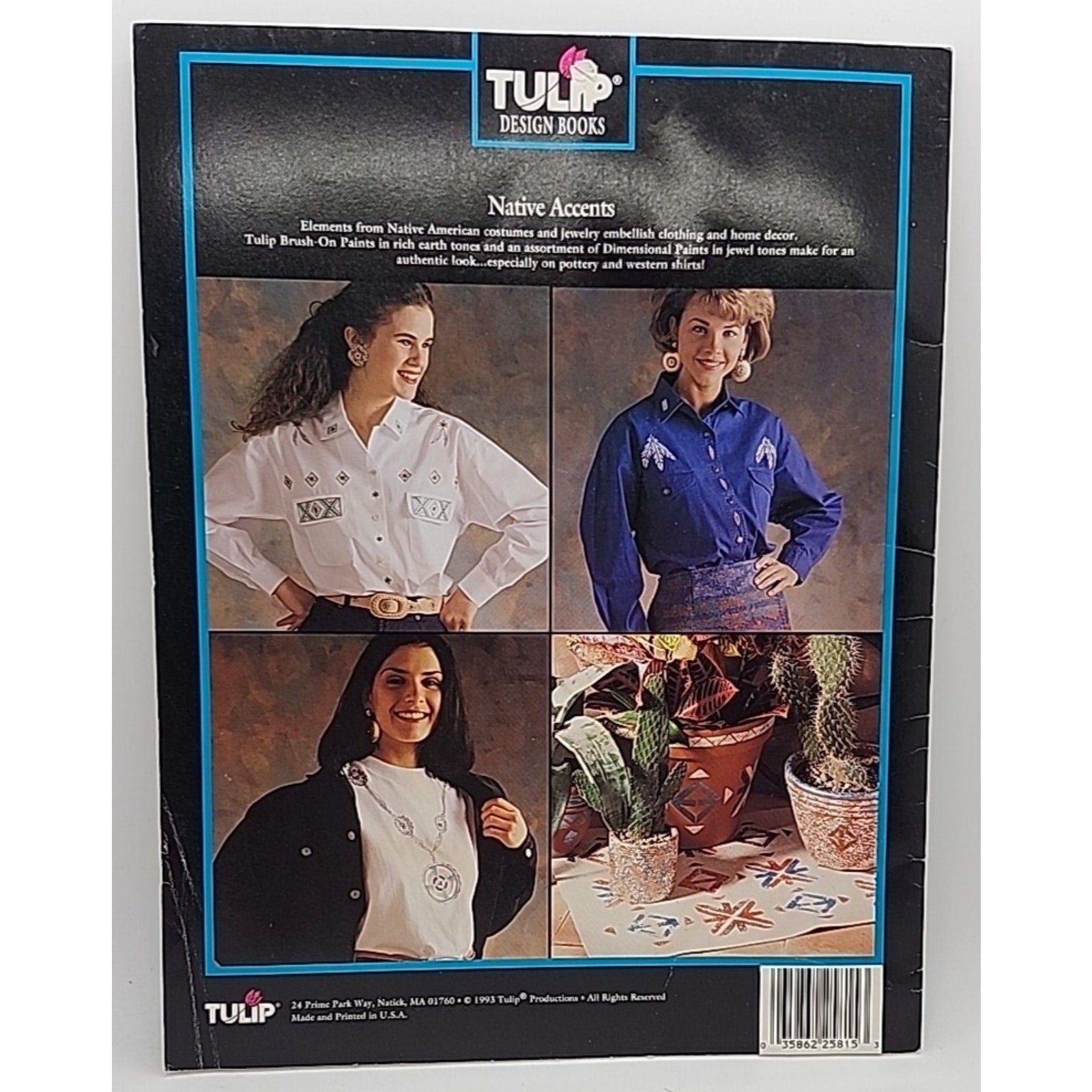Native Designs Fabric Painting Transfers Tulip Design Books #TTB15 1993