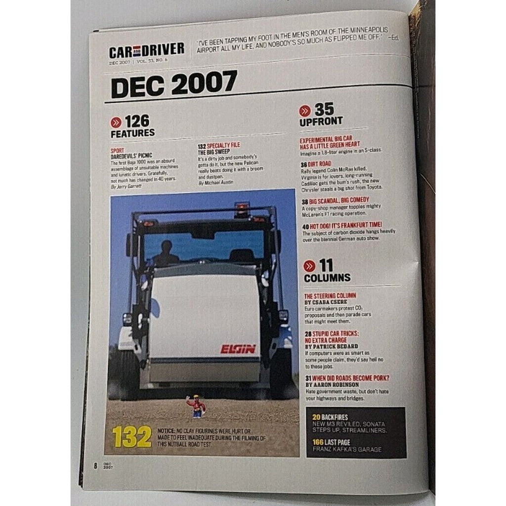 Car And Driver Magazine - December 2007 - Vol. 53 No. 6