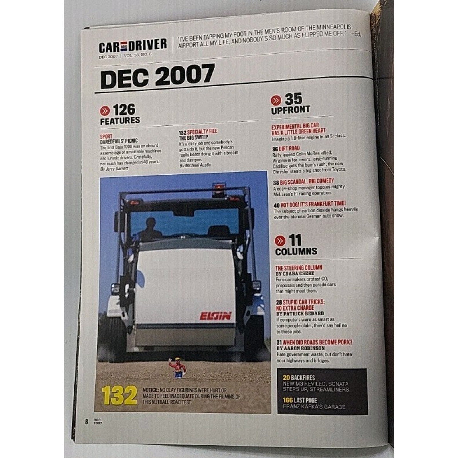 Car And Driver Magazine - December 2007 - Vol. 53 No. 6