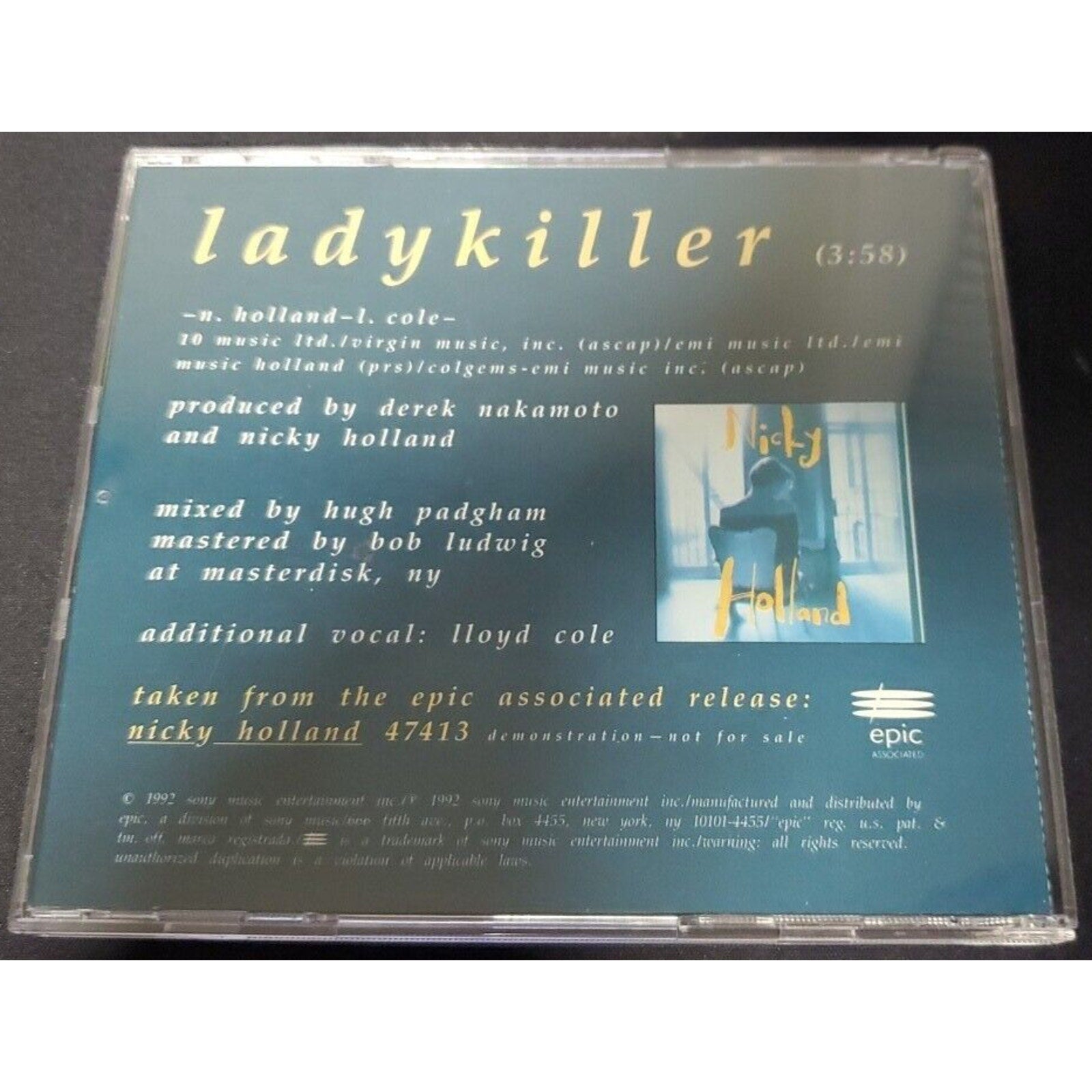 Nicky Holland Lady Killer (CD)