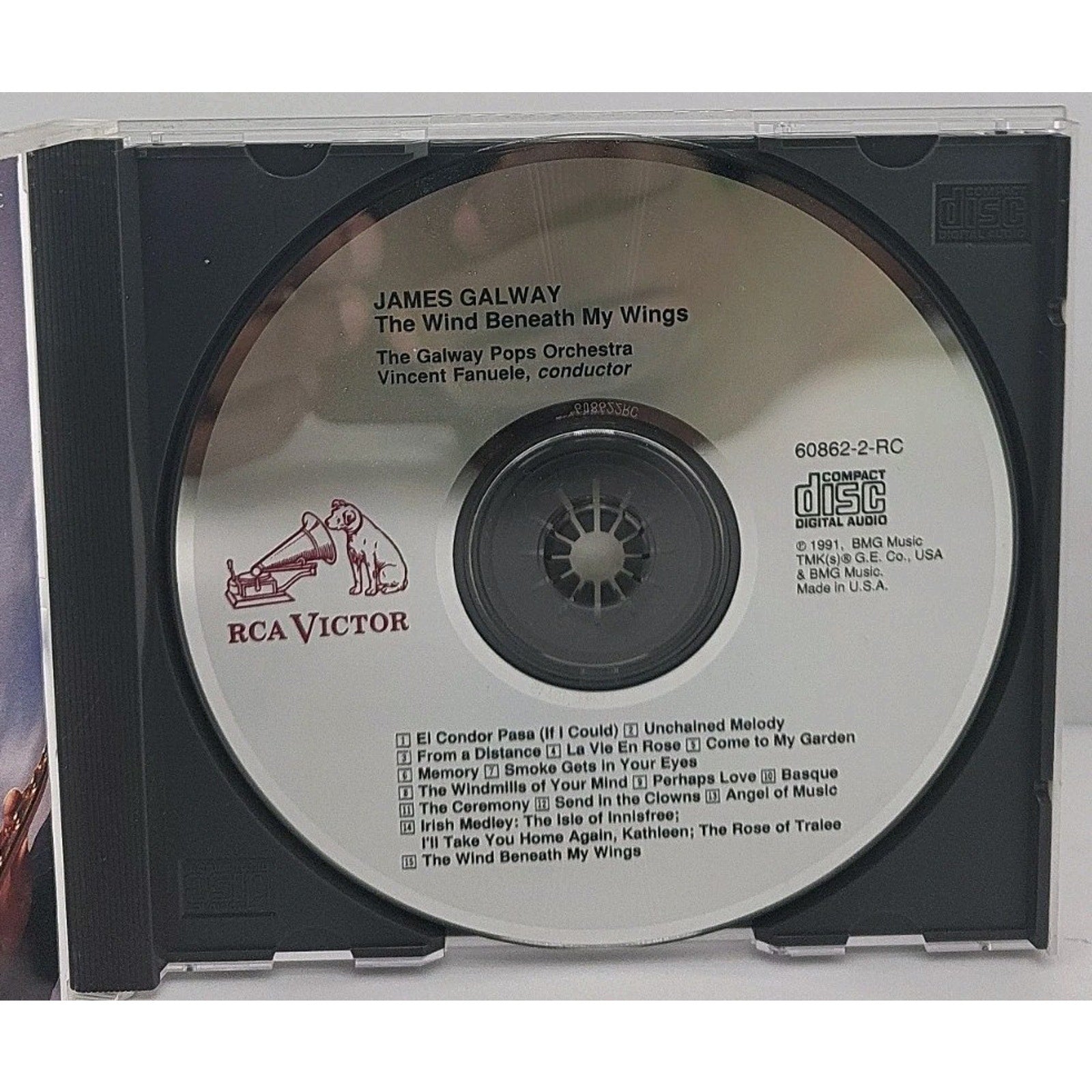 Wind Beneath My Wings by Galway, James (CD, 1991)