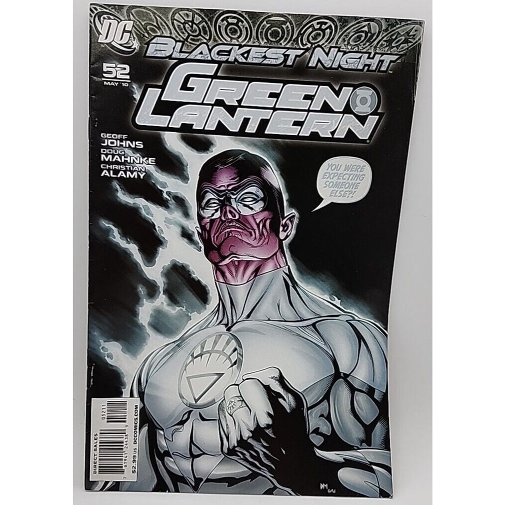 Green Lantern #52 1st White Lantern Sinestro Blackest Night [DC Comics, 2010]