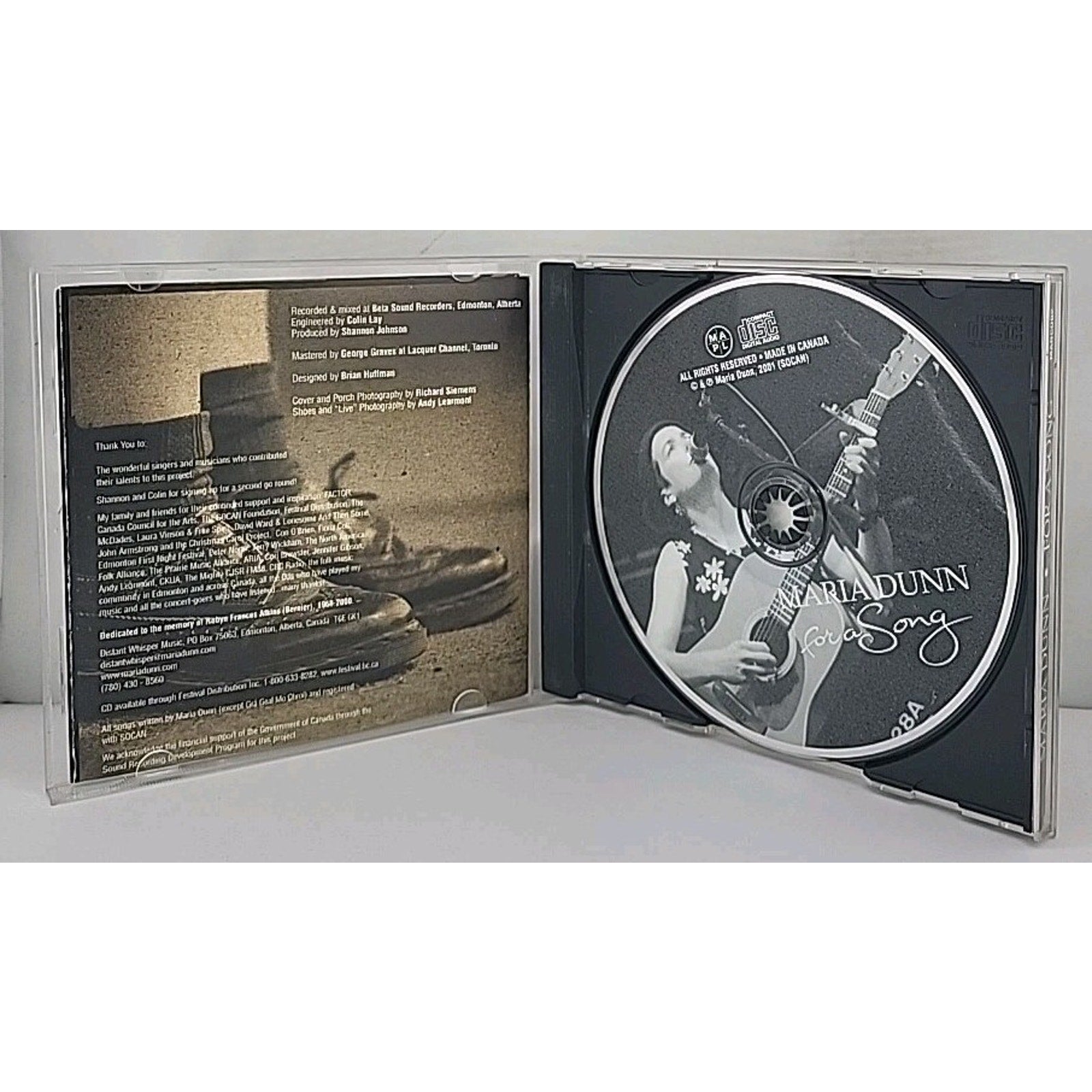 For a Song by Dunn Maria (CD, 2008)