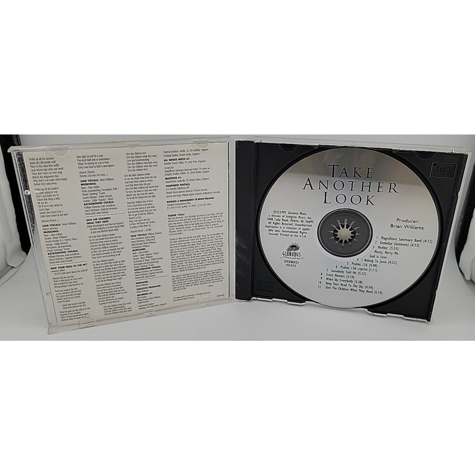 Take Another Look by Brian Williams (Sax/Flute) (CD, Feb-1996, Glorious Music)