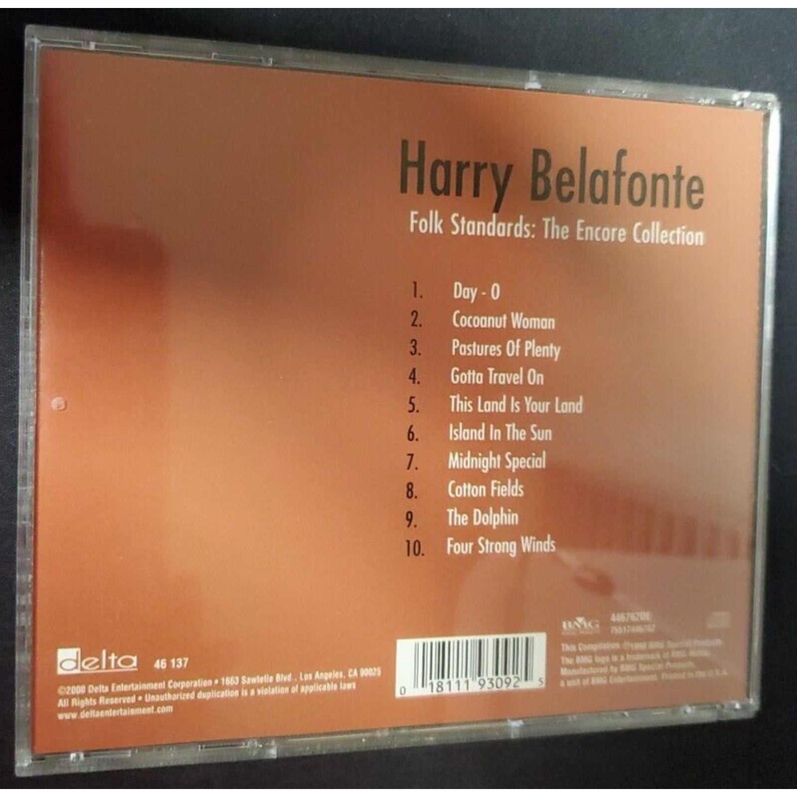 Harry Belafonte Folk Standards The Encore Collection (CD)