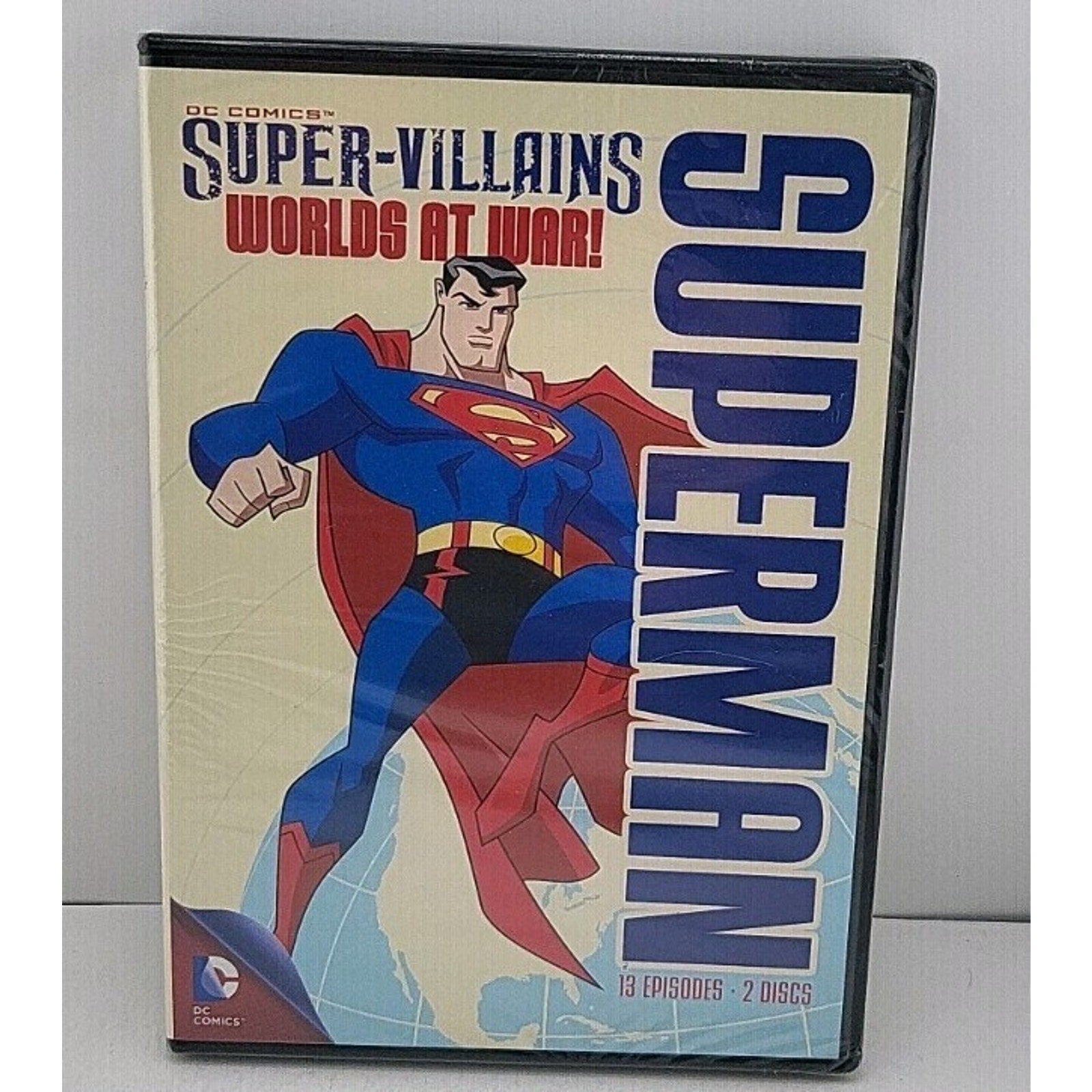 Superman Super-Villains: Worlds at War (DVD, 2013, 2-Disc Set) *Brand New*