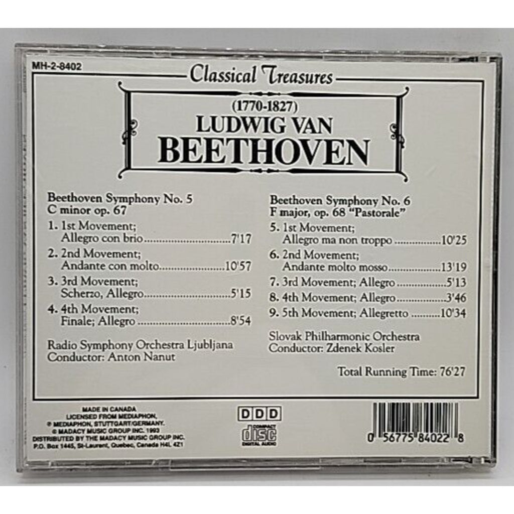 (1770-1827) Ludwig Van Beethoven - Classical Treasures (CD)
