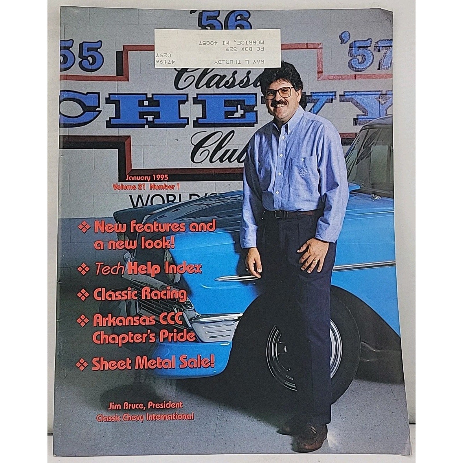 Classic Chevy World Magazine - January 1995 - Volume 21 Number 1