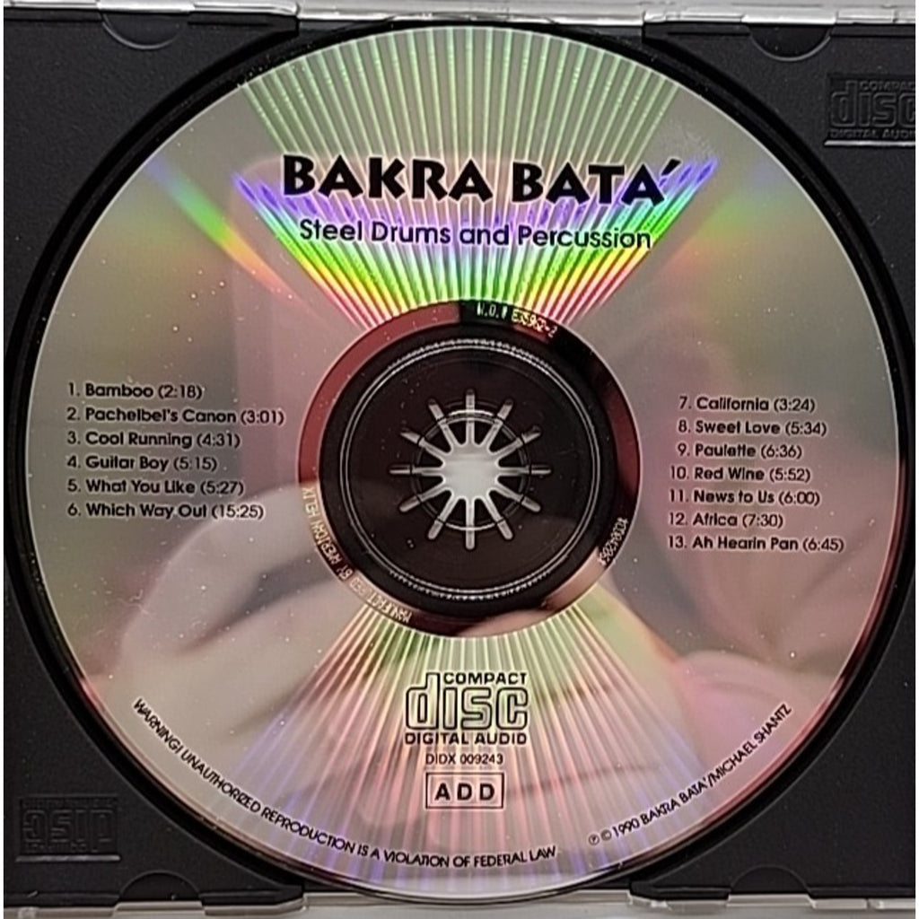 Steel Drums and Percussion by Bakra Bata (CD, Sep-2001, Bakra Bata)