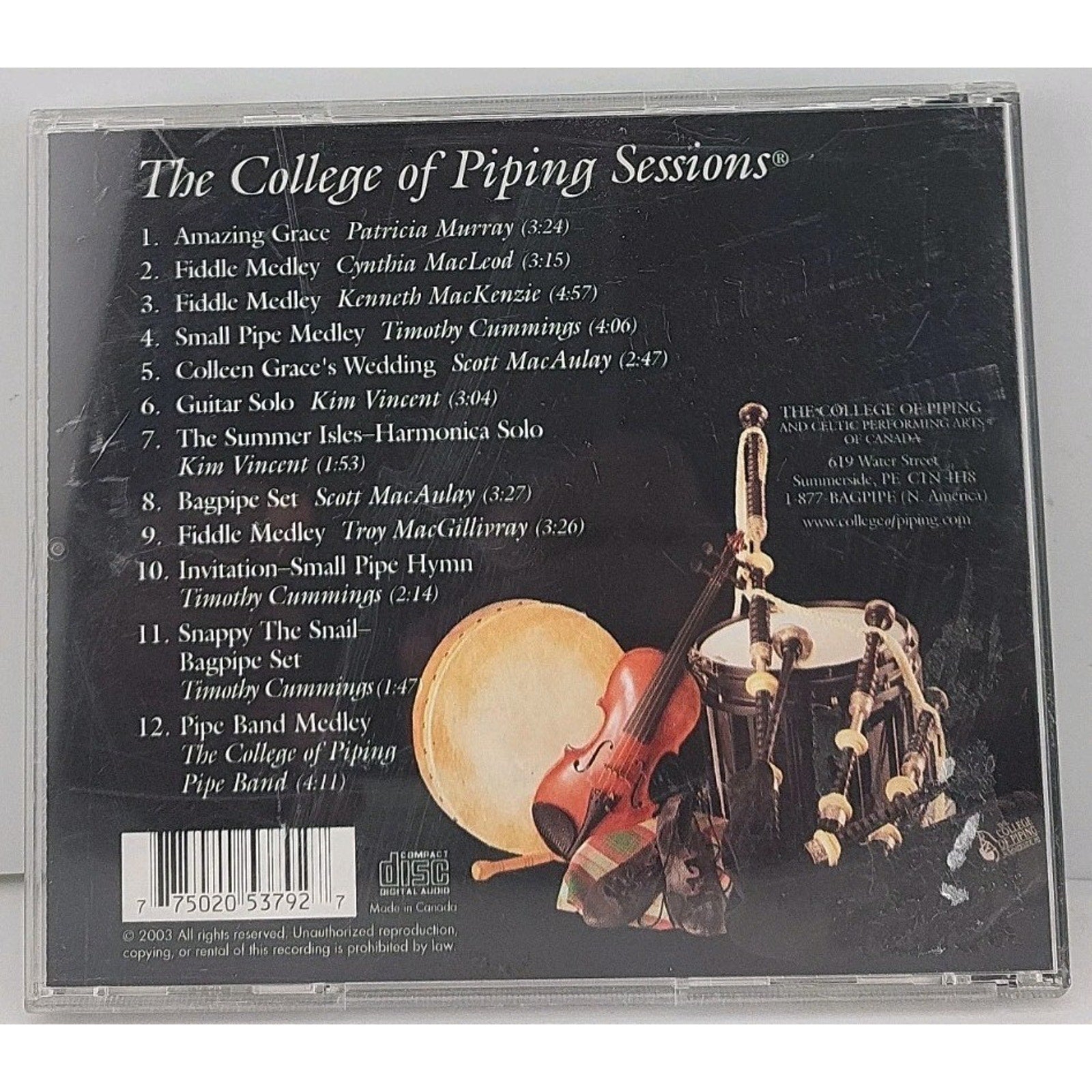 The College Of Piping Sessions CD