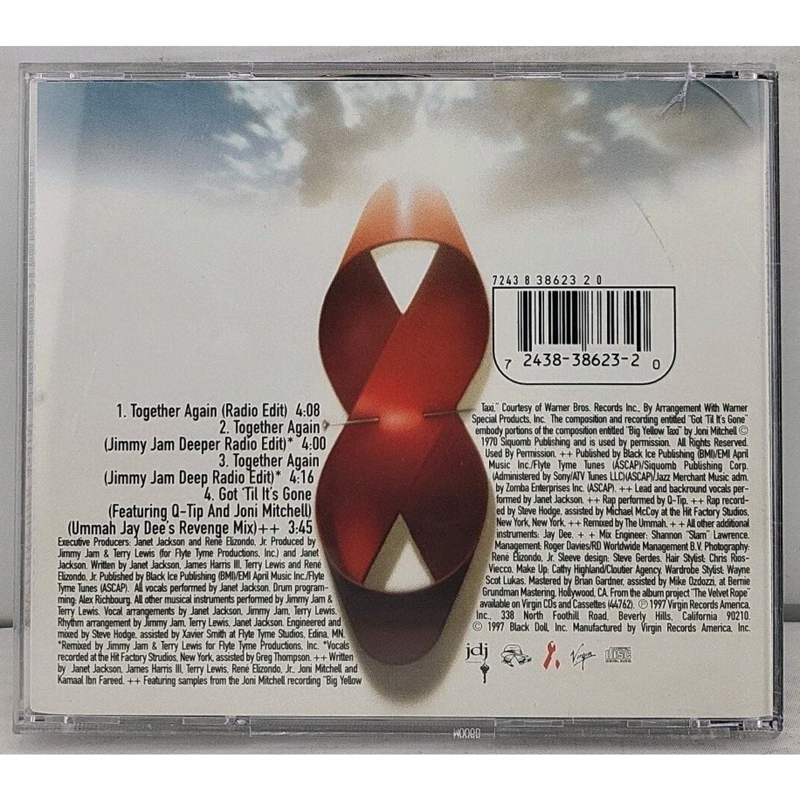 Together Again [Single] by Janet Jackson (CD, 1997, Virgin)