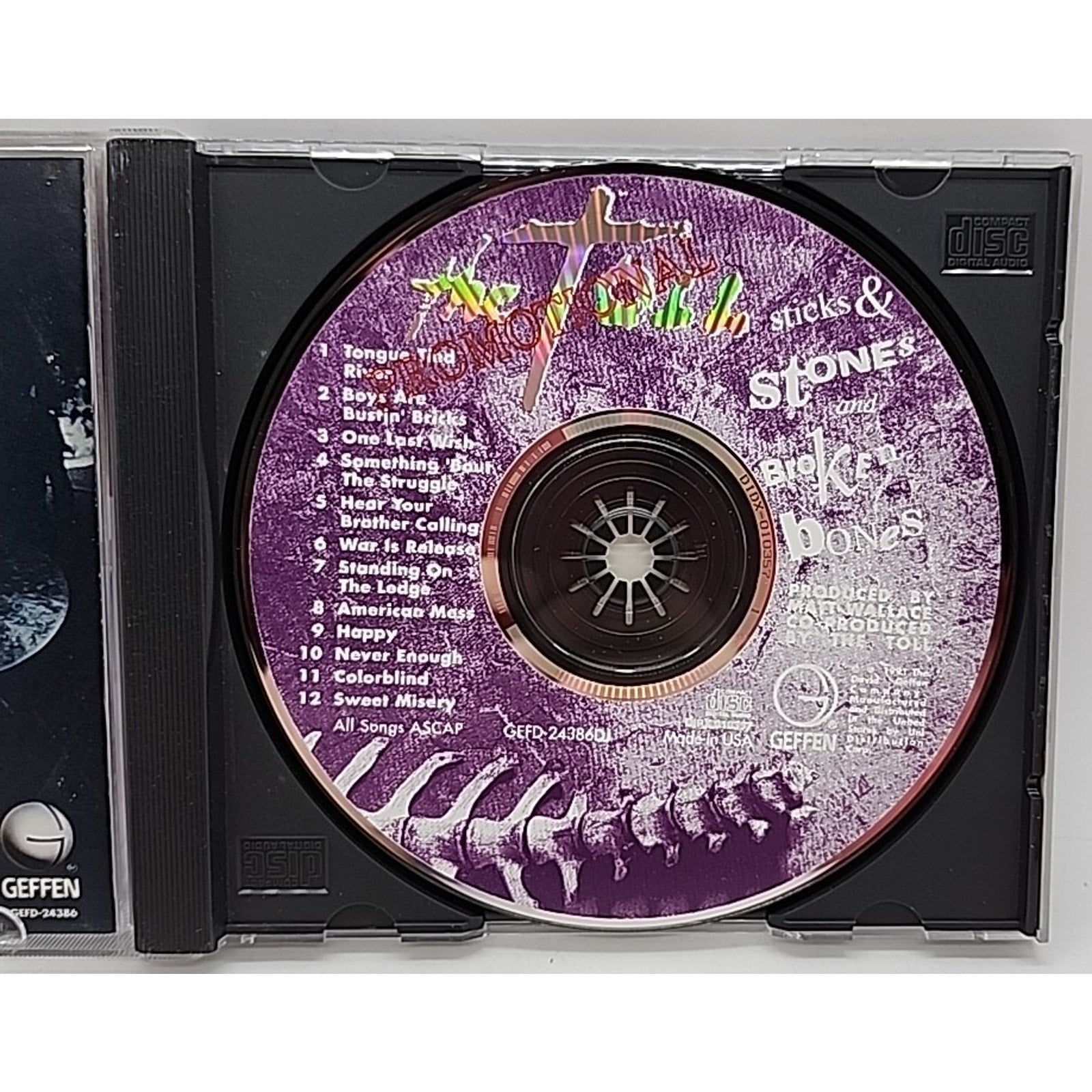Sticks&Stones&Broken by Toll (CD, Aug-1991, DGC)