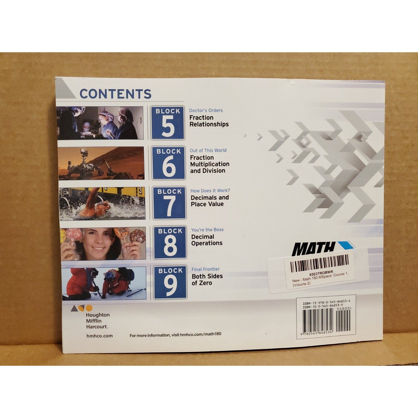 Math 180 mSpace Course I Volume 2 2014 Paperback 9780545848534