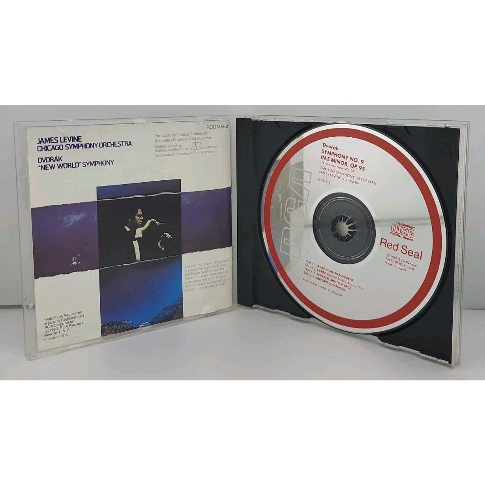 Dvorak ‘Symphony No.9 in E Min, Op.95 (New World)’ James Levine (CD 1982 RCA)