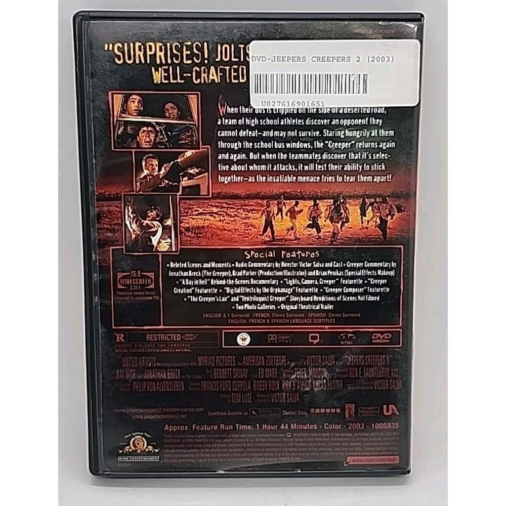 Jeepers Creepers 2 (DVD, 2003, Special Edition Lenticular)