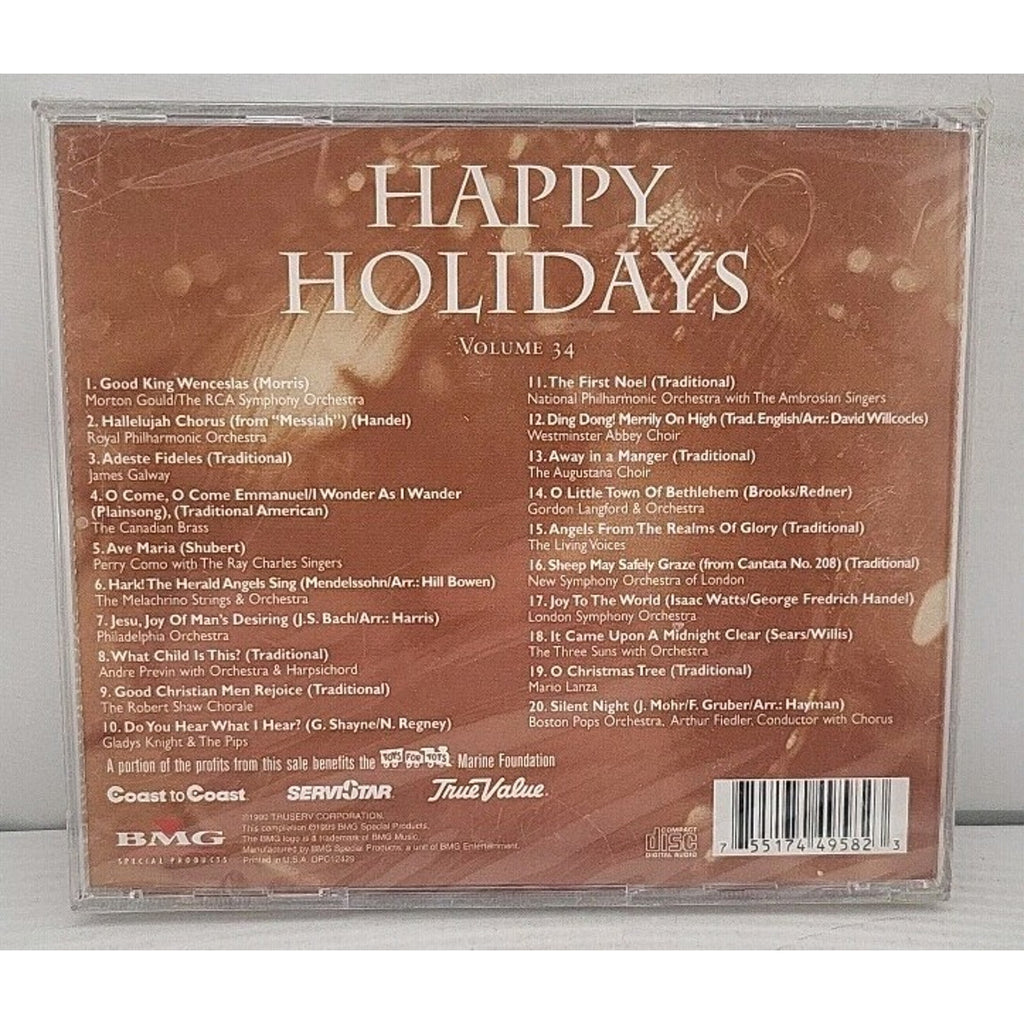 Happy Holidays Vol 34 Orchestra CD Various Artists 1999 Toys For Tots *Brand Ne