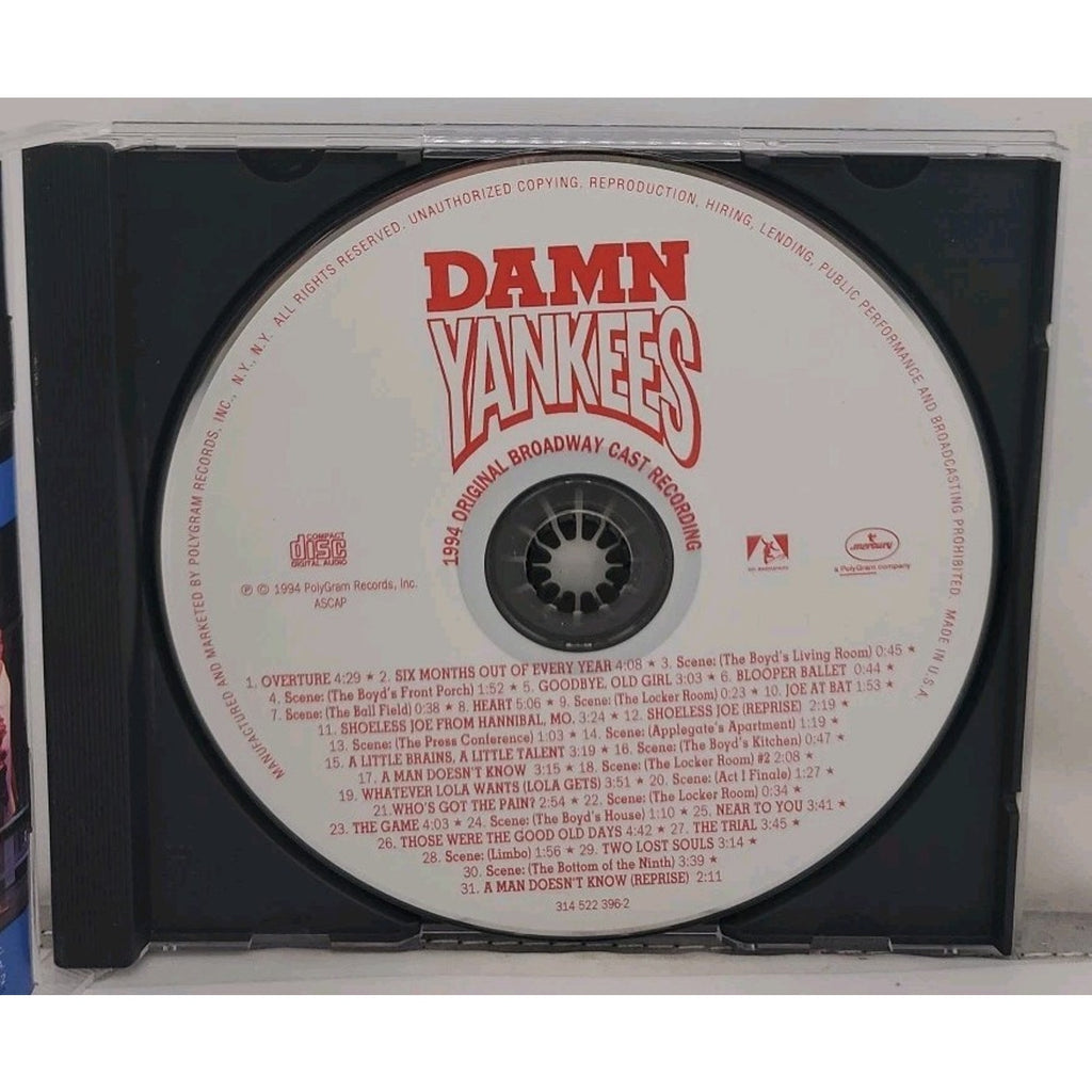 Original Broadway Cast by Damn Yankees (CD, 1994)