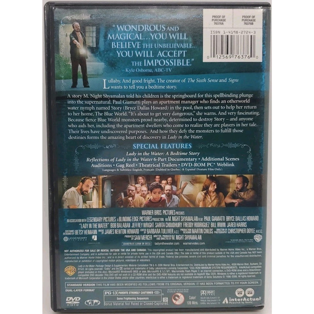 Lady in the Water (DVD, 2006)