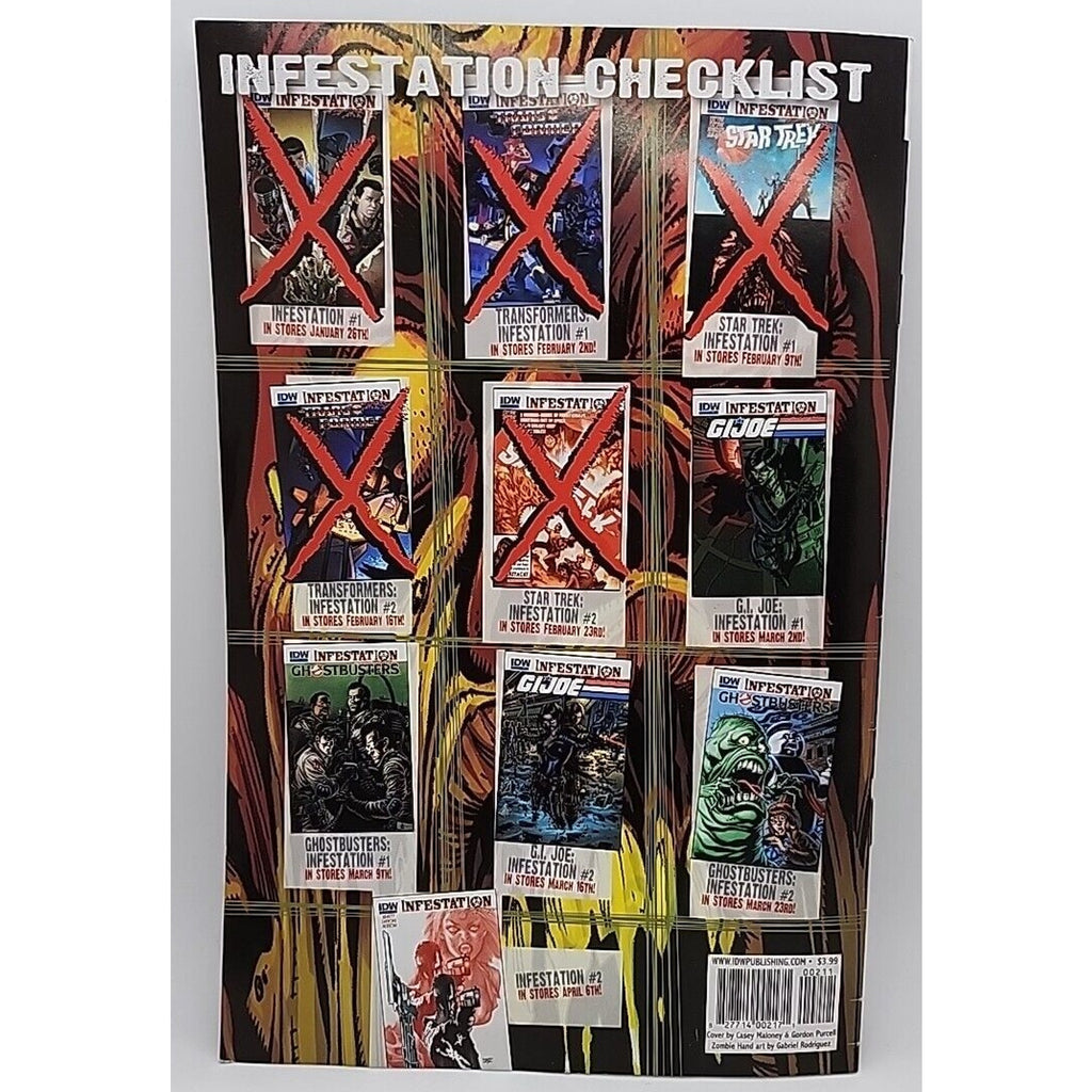 Star Trek Infestations #2B IDW Comics 2011 Maloney And Purcell Variant