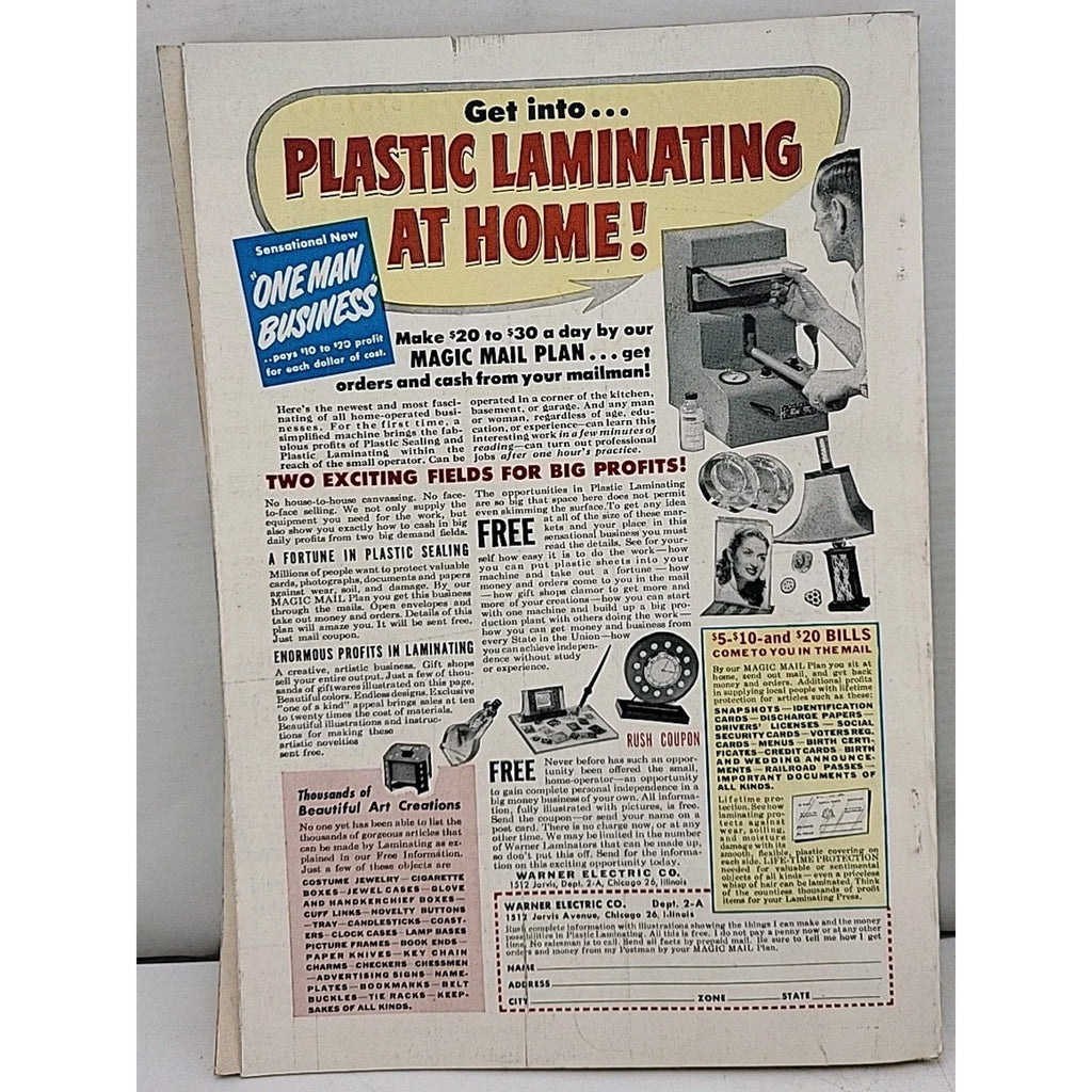 Popular Science Monthly Mechanics And Handicraft - January 1952 - Vol.160 No.1