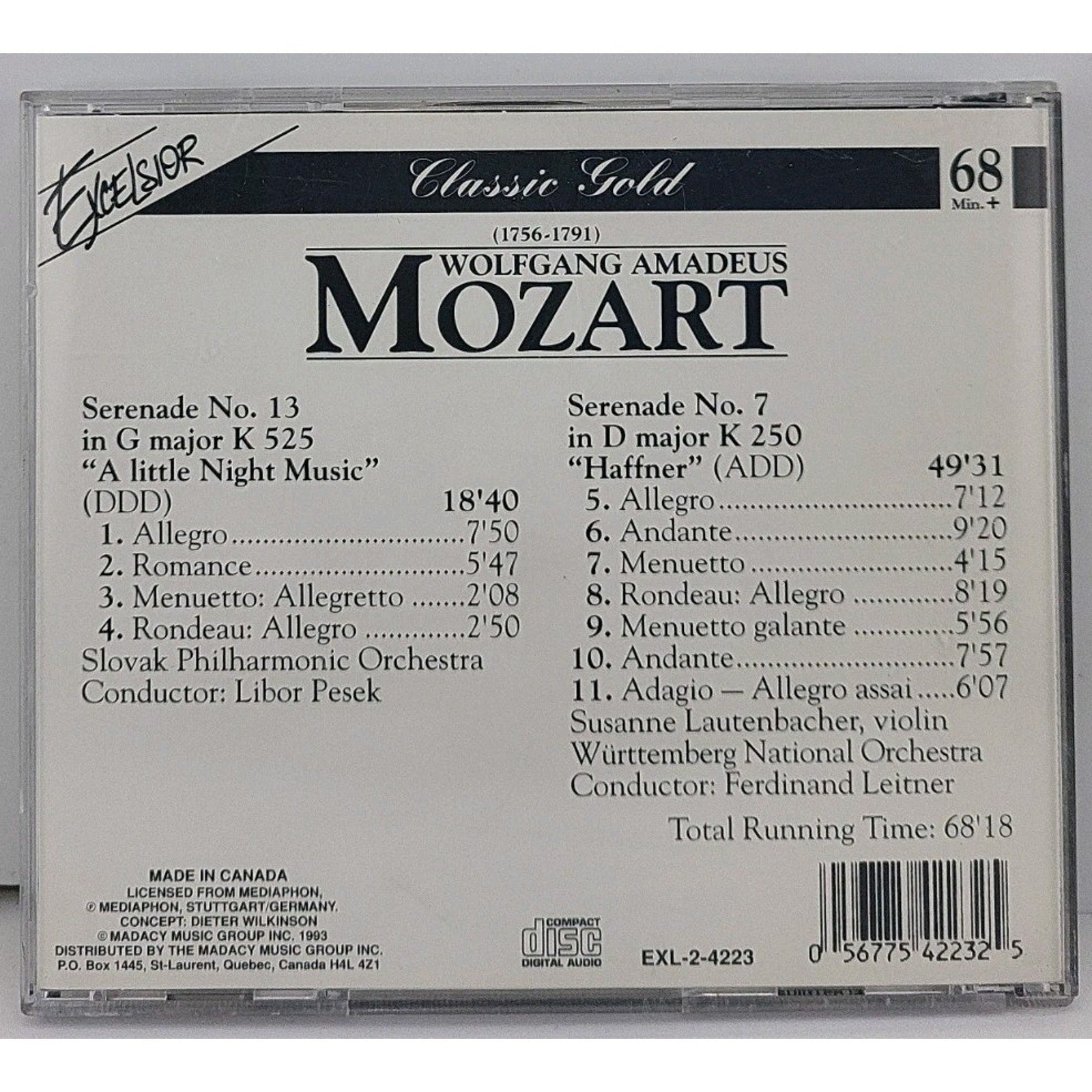 Wolfgang Amadeus Mozart: Serenade No 13 in G major K 525 A Little