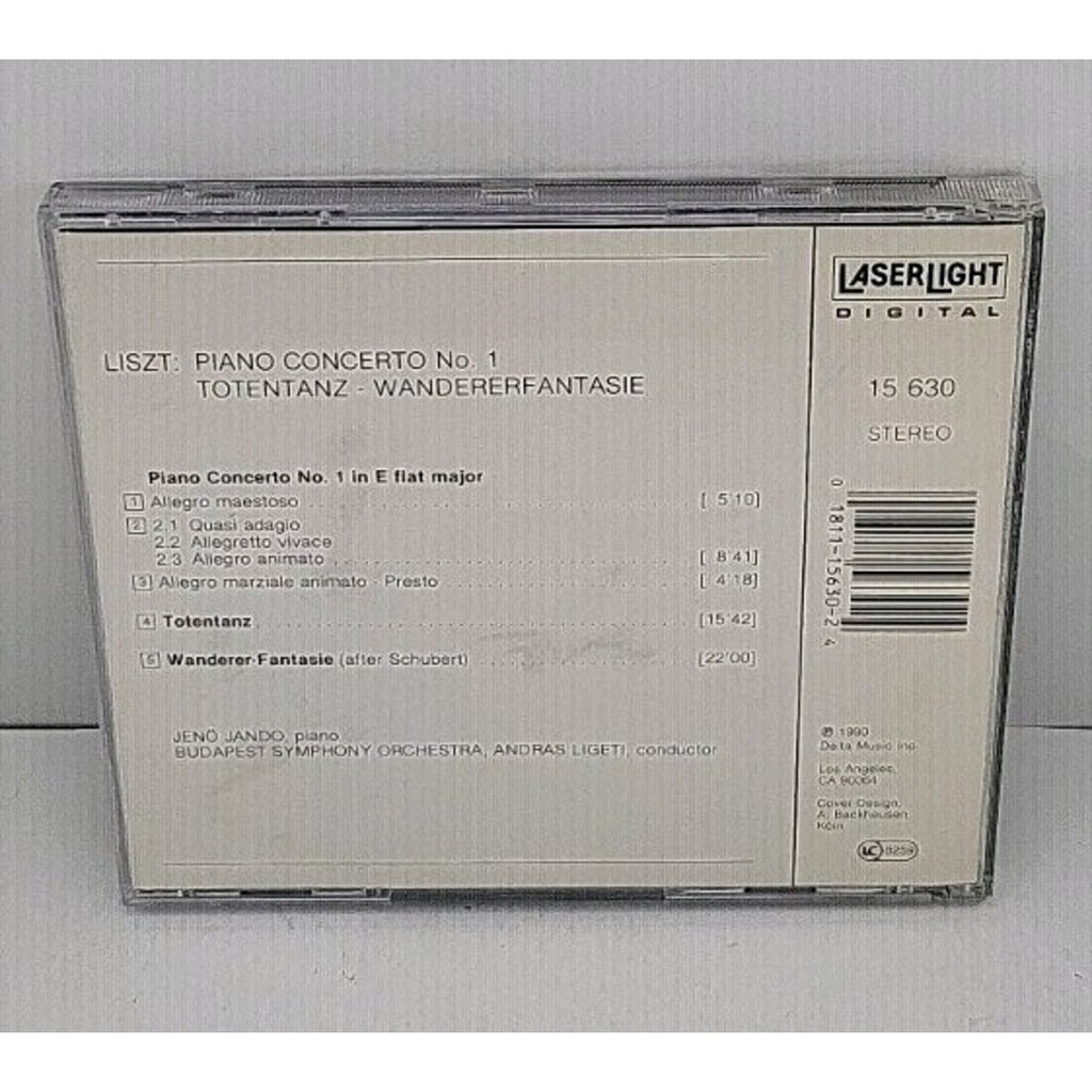 Lizst: Piano Concerto 1/ Wanderer Fantasy - Music CD - - 1990-01-23 - Delta -